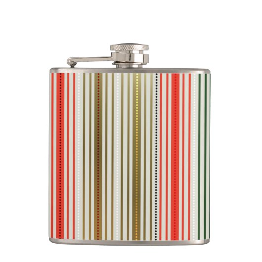 RED GREEN GOLD CHRISTMAS STRIPES FLACHMANN (Vorderseite)