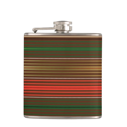 RED GREEN GOLD CHRISTMAS STRIPES FLACHMANN (Vorderseite)