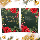 Red Green Gold Elegant Frohe Weihnachten