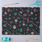 Red Green Gold Glitzer Polka Dots Christmas Seidenpapier (Basteln)