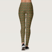 Red Green Gold Holiday Legging Leggings (Rückseite)