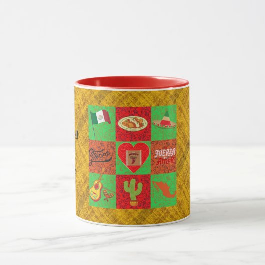 Red Green Gold Mexikaner Tasse (Zentrum)