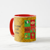Red Green Gold Mexikaner Tasse (Vorderseite Links)