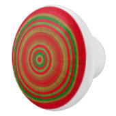 Red Green Gold Rings Keramikknauf (Rechts)