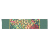 Red Green Gold Stars Festtage Weihnachten Kurzer Tischläufer (Horizontal)