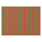Red Green Gold Streifen Tischdecke (Vorderseite (Horizontal))