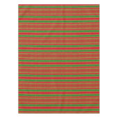 Red Green Gold Streifen Tischdecke (Vorderseite)