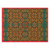 Red, Green & Gold TapestPattern für Weihnachten Tischdecke (Vorderseite (Horizontal))