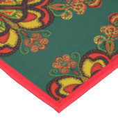 Red, Green & Gold TapestPattern für Weihnachten Tischdecke (Schrägansicht)