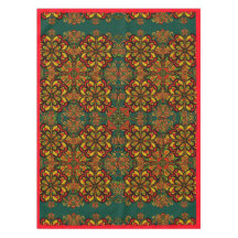 Red, Green & Gold TapestPattern für Weihnachten