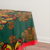 Red, Green & Gold TapestPattern für Weihnachten Tischdecke (Beispiel)