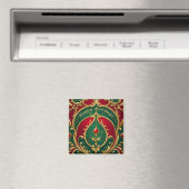 Red Green Gold Weihnachtsmagnet Magnet (In Situ (Geschirrspüler))