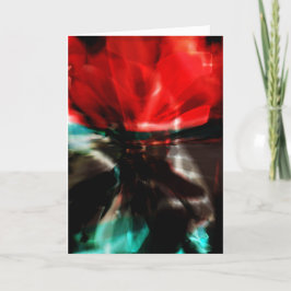 Red Green Grey Filmy Abstrakt Fantasy Blume Design Karte