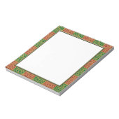Red Green Holiday Fleur des Lis Notepad Notizblock (Rotiert)