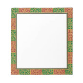 Red Green Holiday Fleur des Lis Notepad Notizblock (Vorderseite)