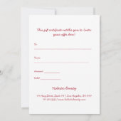 Red & Green Holiday Geschenkboxen Design Card (Rückseite)
