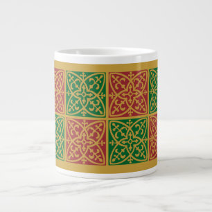 Red Green Holiday Gothic Jumbo Tasse