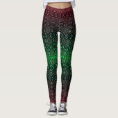 Red Green Holiday Weihnachten Legende Leggings (Vorderseite)