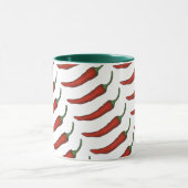 Red Green Hot Spicy Chili Chile Pepper Feinschmeck Tasse (Zentrum)