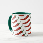 Red Green Hot Spicy Chili Chile Pepper Feinschmeck Tasse (Vorderseite Links)