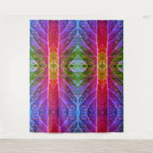 Red & Green Ikat Wandteppich (Vorderseite)