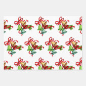 Red Green Jingle Bells Geschenkpapier Set (Vorderseite 3)