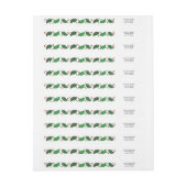 Red & Green Jolly Holly Wrap rund um das Adresseti (Bogen)