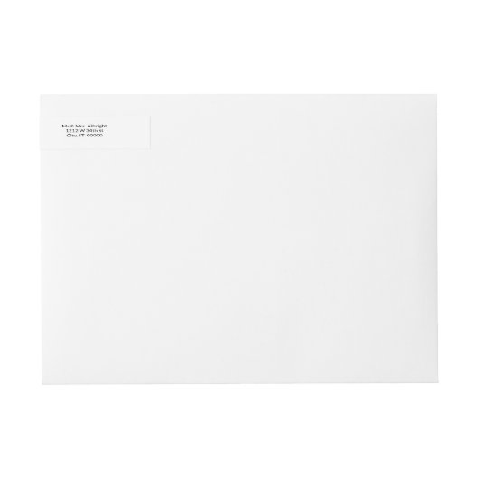 Red & Green Jolly Holly Wrap rund um das Adresseti (Vorderseite)