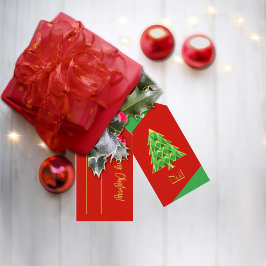 Red Green Joyoux Weihnachten Geschenkanhänger
