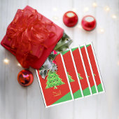 Red Green Joyoux Weihnachten Serviette
