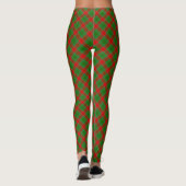 Red Green Kariert Christmas Pajama Pants Leggings (Rückseite)