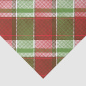 Red Green Kariert Classic Weihnachtsgeschmack Seidenpapier (Ausschnitt)