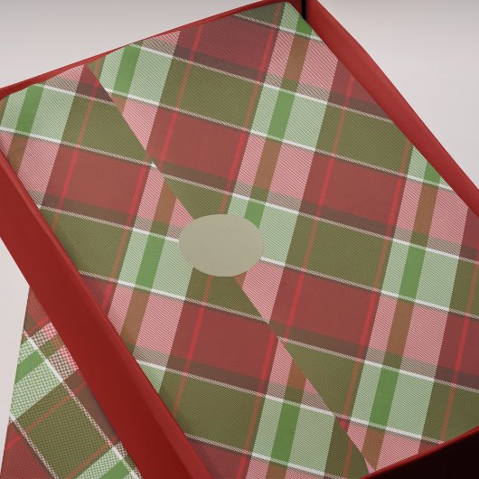 Red Green Kariert Classic Weihnachtsgeschmack Seidenpapier