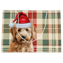 Red Green Kariert Goldendoodle Dog Lover Holiday