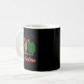 Red Green Kariert Leopard Chickens Santa Elf Hat C Kaffeetasse (Vorderseite Links)