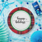 Red Green Kariert Party Weihnachts Party Supplies Pappteller (Party)