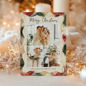 Red Green Kariert Pattern Frohe Weihnachten 3 Foto