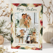 Red Green Kariert Pattern Frohe Weihnachten 3 Foto