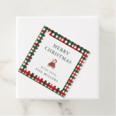 Red Green Kariert Preppy Bären Weihnachtsgeschenke Geschenkanhänger (Beispiel)