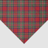 Red Green Kariert Rustic Classic Stewart Tartan Seidenpapier (Ausschnitt)
