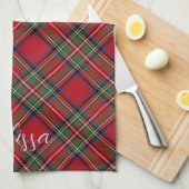 Red Green Kariert Rustic Classic Tartan Geschirrtuch (Viertel Falte)