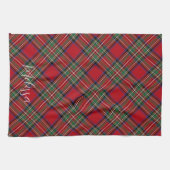 Red Green Kariert Rustic Classic Tartan Geschirrtuch (Horizontal)