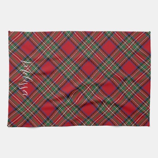 Red Green Kariert Rustic Classic Tartan Geschirrtuch (Horizontal)