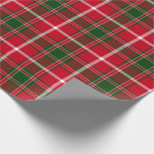 Red & Green Kariert Weihnachtsgeschenkpapier Geschenkpapier (Ecke)