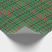 Red Green Kariert Weihnachtswrapping Geschenkpapier (Ecke)