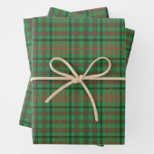 Red Green Kariert Weihnachtswrapping Geschenkpapier Set (Beispiel)