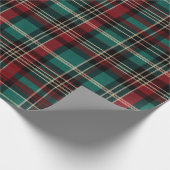Red Green Karierte Weihnachten Geschenkpapier (Ecke)