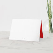 Red Green Lilie Custom Ferienkarten Feiertagskarte (Rückseite)