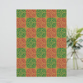 Red Green Lilie Custom Holiday 6.5x8.75 Einladung (Stehend Vorderseite)