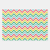 Red Green Lines Zig Zag Streifen Weihnachtsgeschen Geschenkpapier Set (Vorderseite 2)